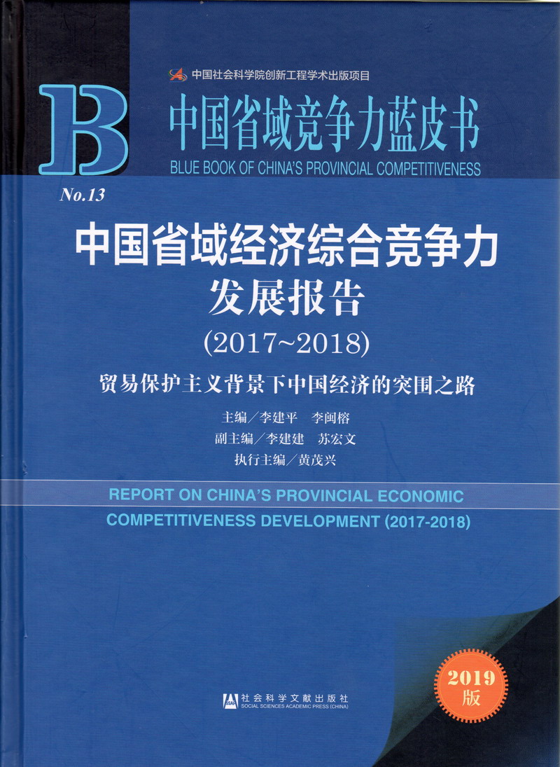 操逼×××中国省域经济综合竞争力发展报告（2017-2018）